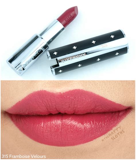 givenchy le rouge 315 framboise velours|givenchy 315 le rouge.